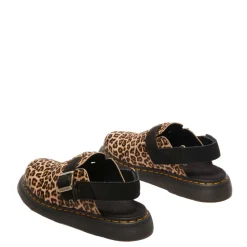 Buty z odkrytą piętą Dr. Martens JORGE II Light Tan+Black Mini Leopard Spot Hair On+EH Suede 41088200