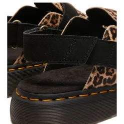 Buty z odkrytą piętą Dr. Martens JORGE II Light Tan+Black Mini Leopard Spot Hair On+EH Suede 41088200