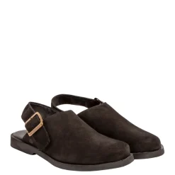 Buty z odkrytą piętą El Naturalista N5871 ARENISCA skórzane czarny