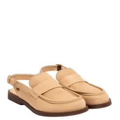 Buty z odkrytą piętą El Naturalista N5872 ARENISCA skórzane beżowy