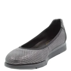 Czółenka damskie Flex&Go FAST TRACK skórzane czarny