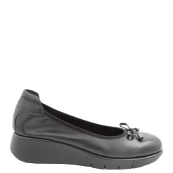 Czółenka damskie Flex&Go SAVER SHOES skórzane czarny