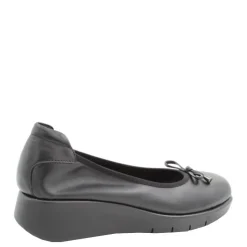 Czółenka damskie Flex&Go SAVER SHOES skórzane czarny