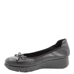 Czółenka damskie Flex&Go SAVER SHOES skórzane czarny