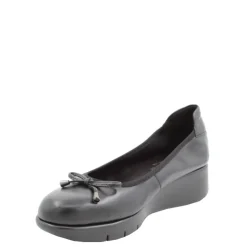 Czółenka damskie Flex&Go SAVER SHOES skórzane czarny