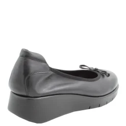 Czółenka damskie Flex&Go SAVER SHOES skórzane czarny