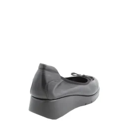 Czółenka damskie Flex&Go SAVER SHOES skórzane czarny