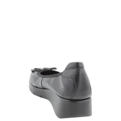Czółenka damskie Flex&Go SAVER SHOES skórzane czarny