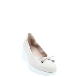Czółenka damskie Flex&Go SAVER SHOES skórzane beżowy