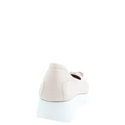 Czółenka damskie Flex&Go SAVER SHOES skórzane beżowy
