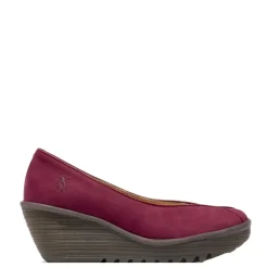 Czółenka damskie Fly London YEIF 566 skórzane czerwony P501566000