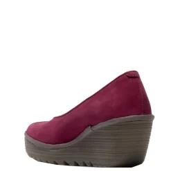 Czółenka damskie Fly London YEIF 566 skórzane czerwony P501566000