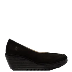 Czółenka damskie Fly London YEIF 566 skórzane czarny P501566001