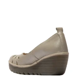 Czółenka damskie Fly London YUBI 480 skórzane srebrny P501480001