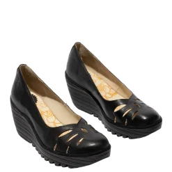 Czółenka damskie Fly London YUBI 480 skórzane czarny P501480000