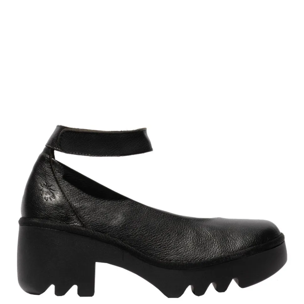 Czółenka damskie Fly London TIRY 497 skórzane czarny P501497000