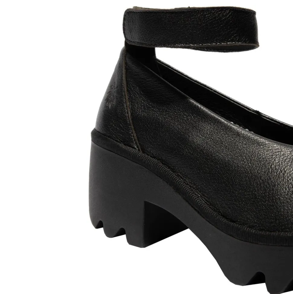 Czółenka damskie Fly London TIRY 497 skórzane czarny P501497000