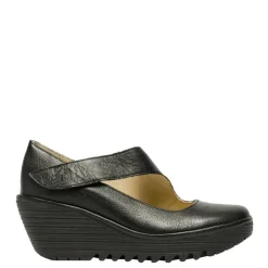 Czółenka damskie Fly London YASI 682 skórzane czarny P500682000