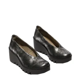 Czółenka Fly London BESO 246 Silver/Black Dk. Flash/Atlantis P501246019
