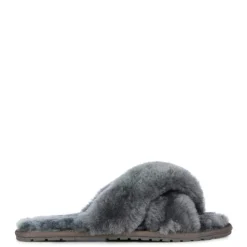 Kapcie damskie Emu AUSTRALIA skórzane szary W11573