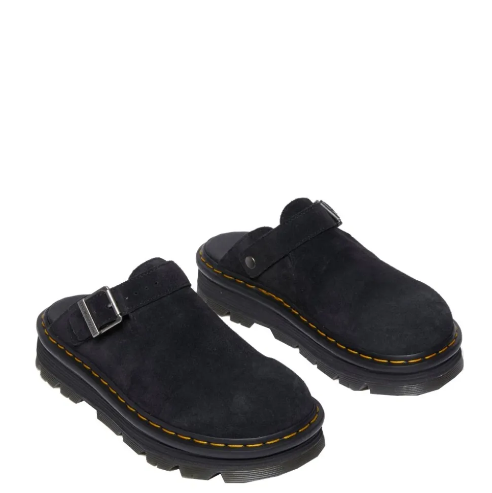 Klapki Dr. Martens ZEBZAG MULE Black EH Suede 31657001