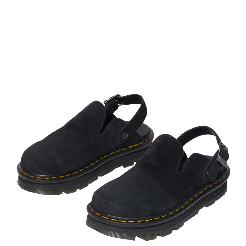 Klapki Dr. Martens ZEBZAG MULE Black EH Suede 31657001