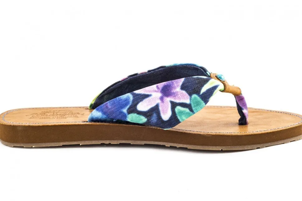 Klapki Wrangler FLIPPY HIPPY Blue Green Flower WL141546-248