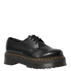 Półbuty Dr. Martens 1461 QUAD PLATFORM Black Polished Smooth 25567001