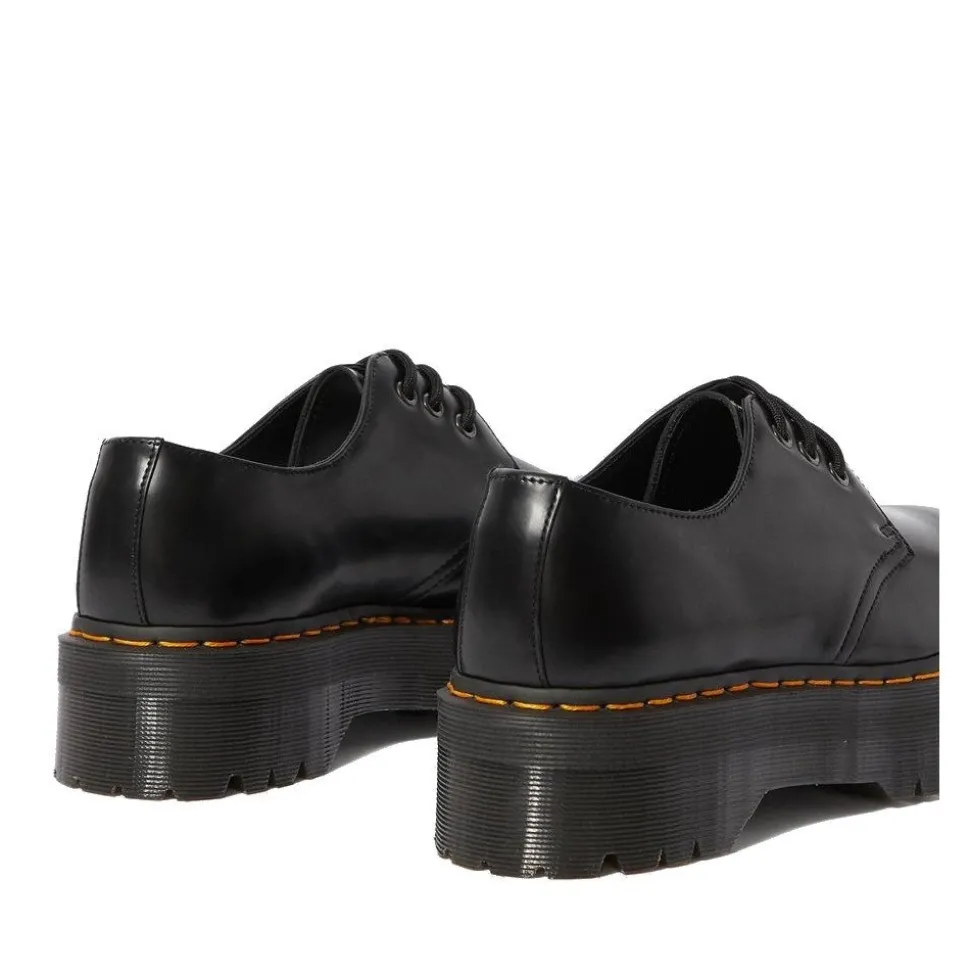 Półbuty Dr. Martens 1461 QUAD PLATFORM Black Polished Smooth 25567001