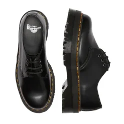 Półbuty Dr. Martens 1461 QUAD PLATFORM Black Polished Smooth 25567001