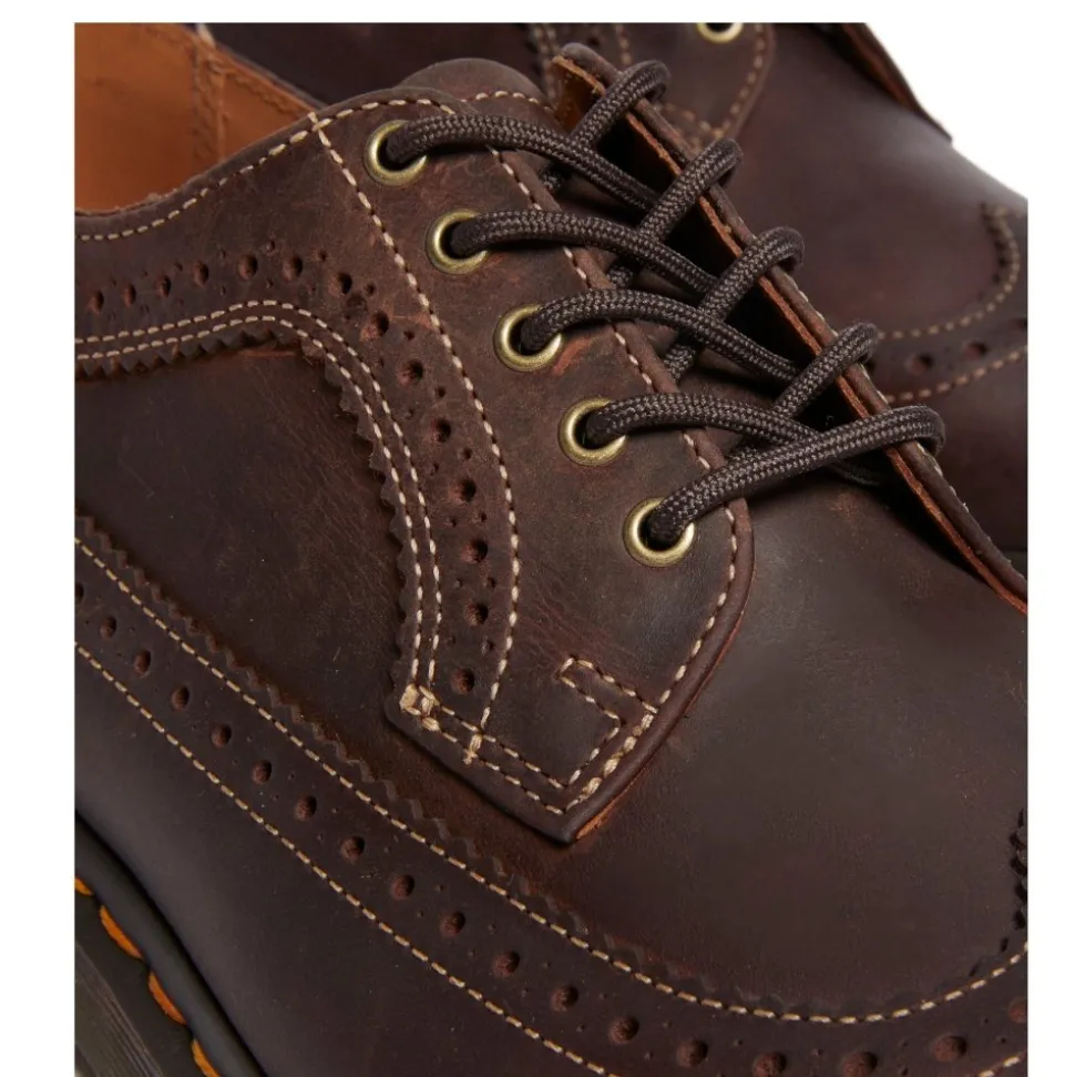 Półbuty Dr. Martens 3989 YS Brogue Dark Brown Crazy Horse 40553201