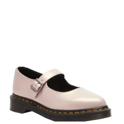 Półbuty Dr. Martens ELPHIE MJ MARY JANE Powder Pink+Gold Shift Leather 41092650