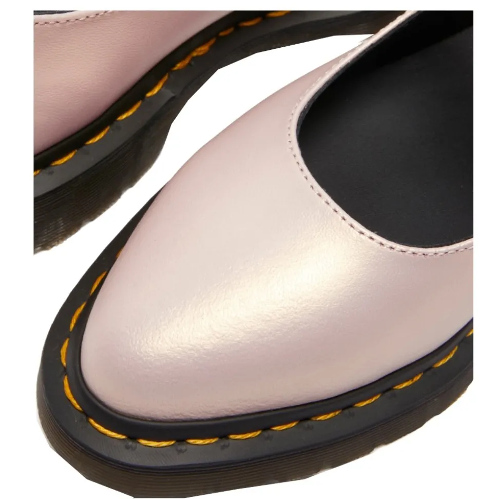 Półbuty Dr. Martens ELPHIE MJ MARY JANE Powder Pink+Gold Shift Leather 41092650