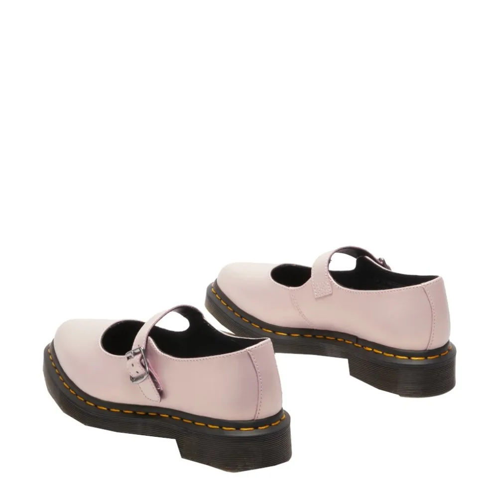 Półbuty Dr. Martens ELPHIE MJ MARY JANE Powder Pink+Gold Shift Leather 41092650