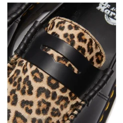 Półbuty Dr. Martens PENTON Black+Light Tan Smooth+Mini Leopard Spot Hair On 41186001