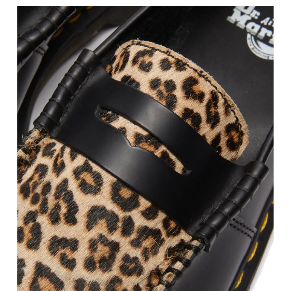 Półbuty Dr. Martens PENTON Black+Light Tan Smooth+Mini Leopard Spot Hair On 41186001