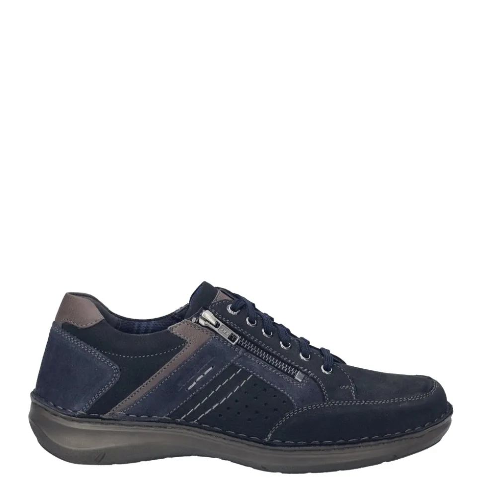 Półbuty męskie Josef Seibel NEW ANVERS 87 skórzane niebieski 44987 TE071 506