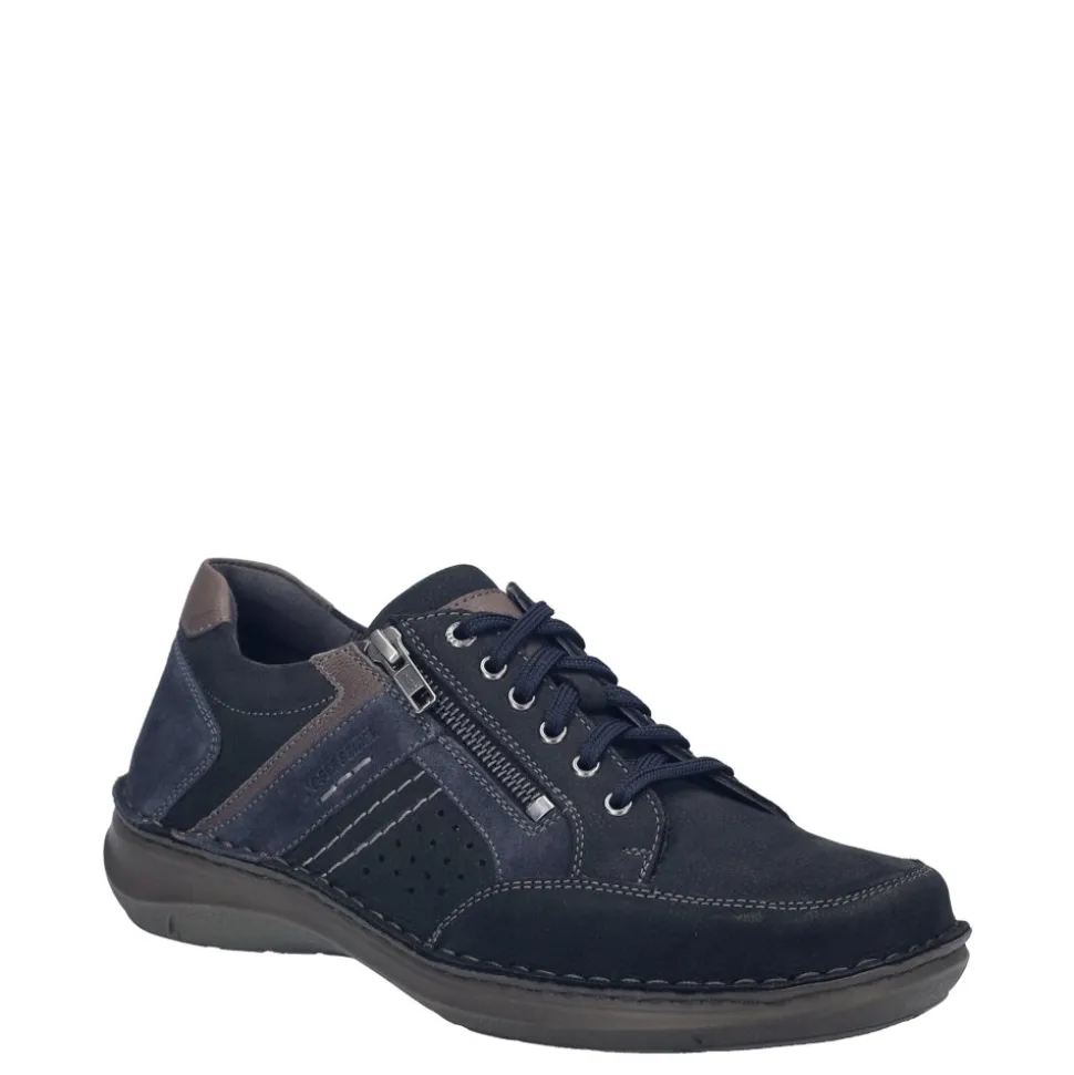 Półbuty męskie Josef Seibel NEW ANVERS 87 skórzane niebieski 44987 TE071 506