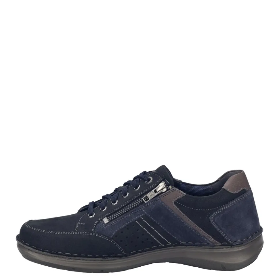 Półbuty męskie Josef Seibel NEW ANVERS 87 skórzane niebieski 44987 TE071 506