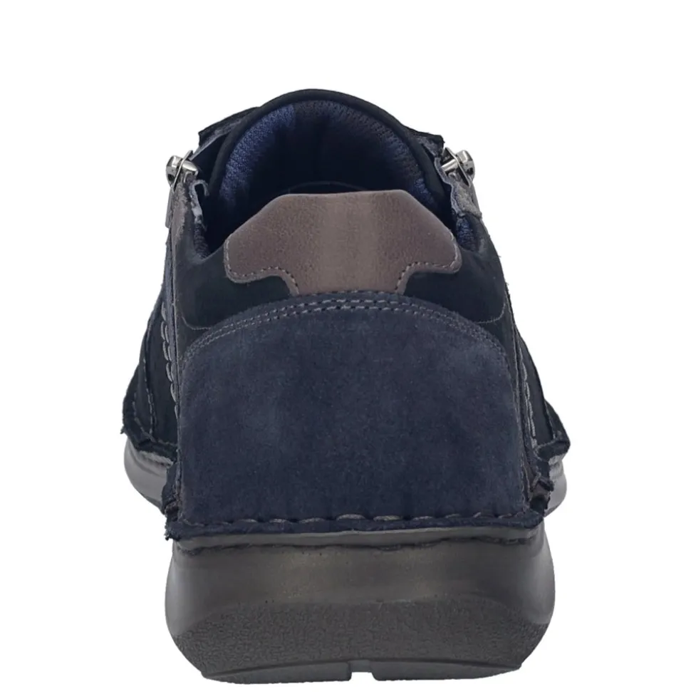 Półbuty męskie Josef Seibel NEW ANVERS 87 skórzane niebieski 44987 TE071 506