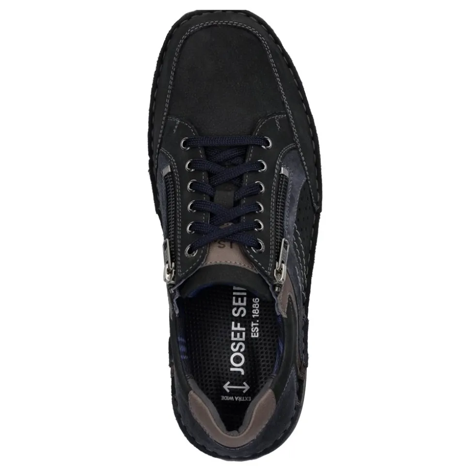 Półbuty męskie Josef Seibel NEW ANVERS 87 skórzane niebieski 44987 TE071 506