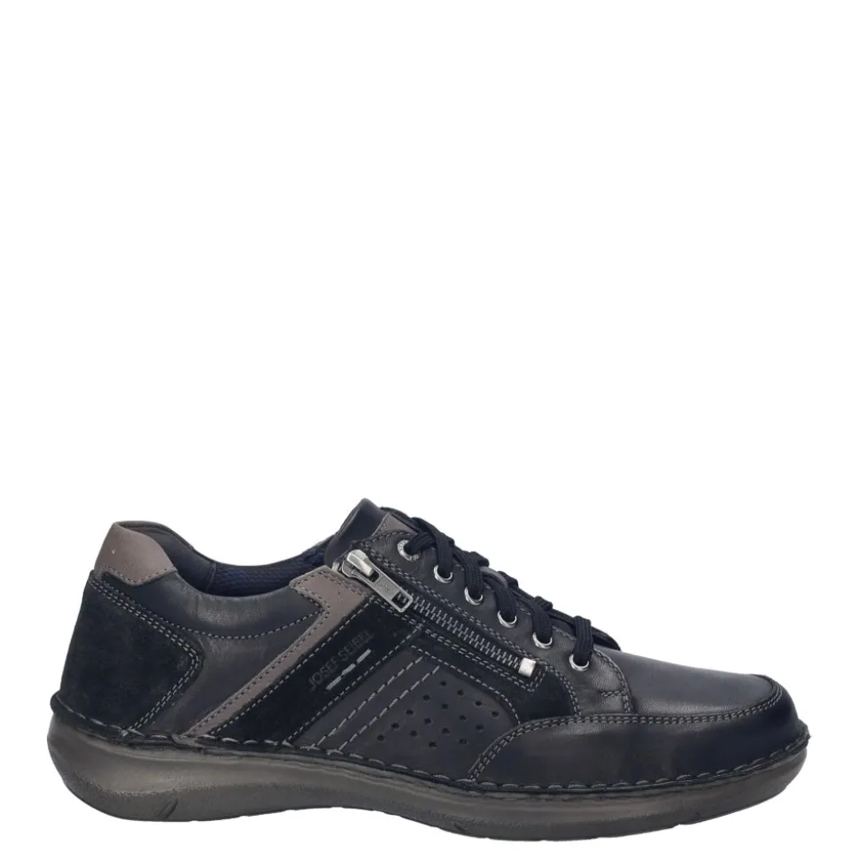 Półbuty męskie Josef Seibel NEW ANVERS 87 skórzane czarny 44987 TE860 101