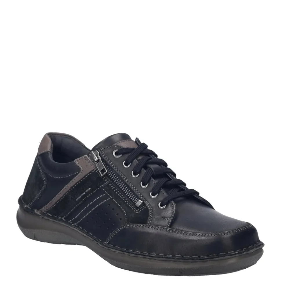 Półbuty męskie Josef Seibel NEW ANVERS 87 skórzane czarny 44987 TE860 101