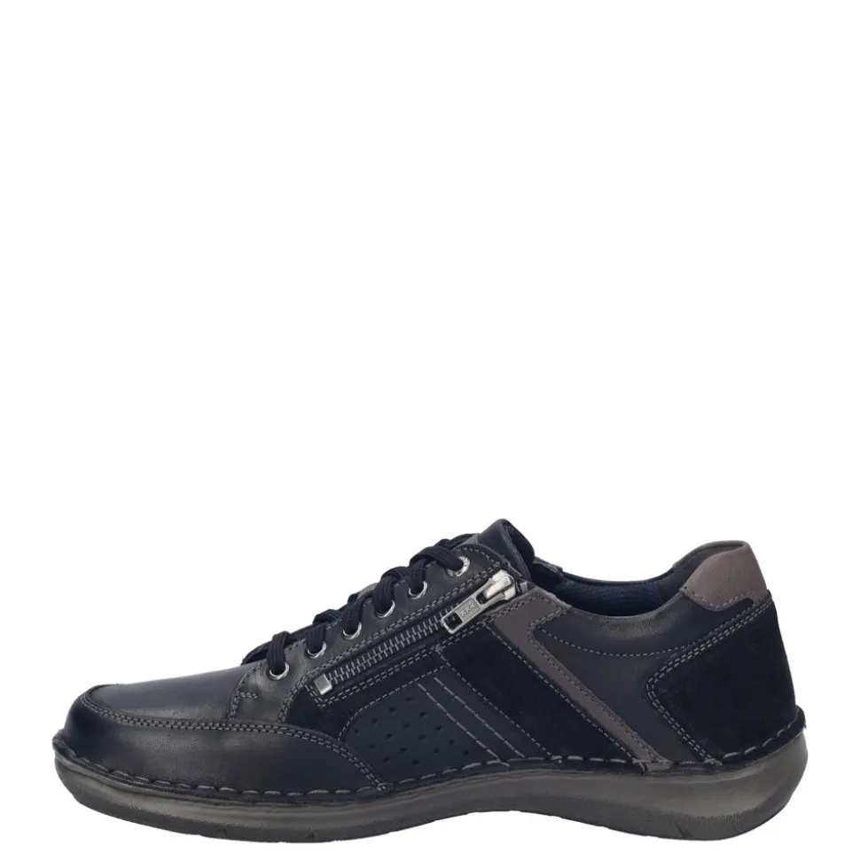 Półbuty męskie Josef Seibel NEW ANVERS 87 skórzane czarny 44987 TE860 101