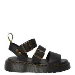 Sandały Dr. Martens GRYPHON QUAD PLATFORM Black Pisa 25720001