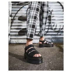 Sandały Dr. Martens RICKI 3-STRAP SANDAL Black Nappa Lux 27405001