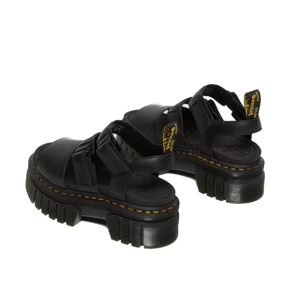 Sandały Dr. Martens RICKI 3-STRAP SANDAL Black Nappa Lux 27405001