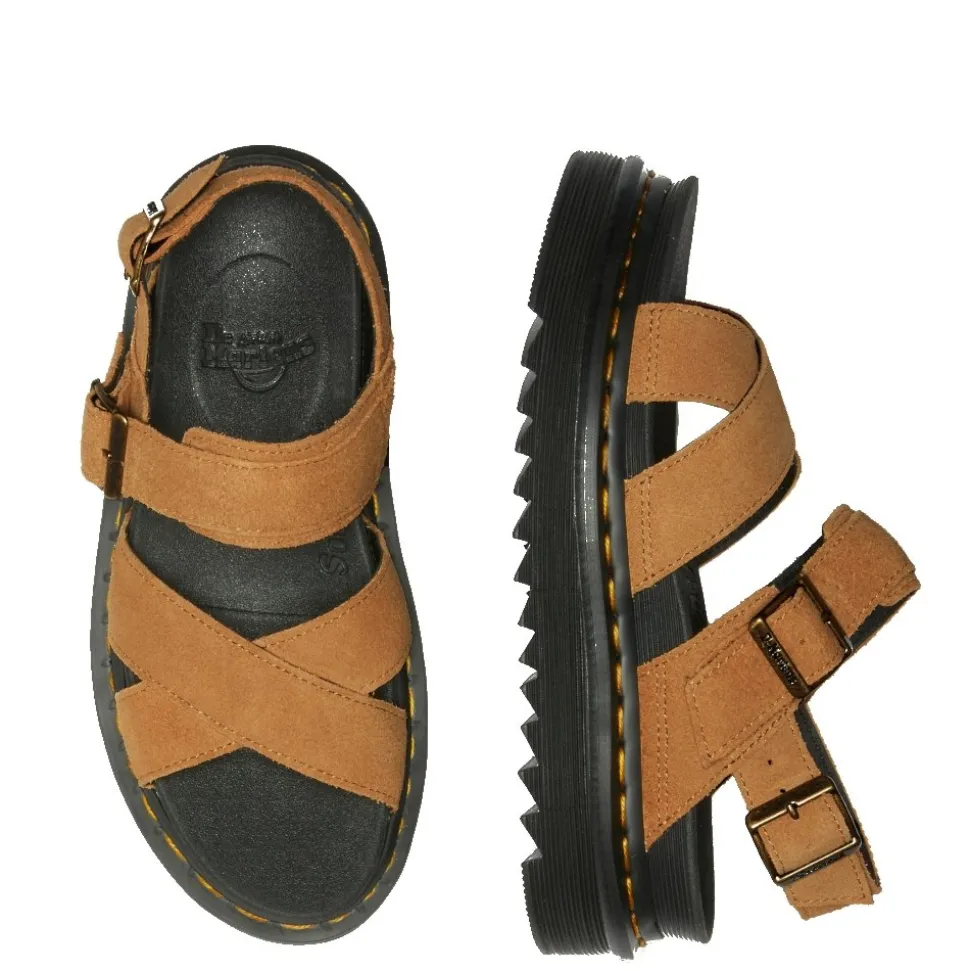 Sandały Dr. Martens VOSS II Tan VT EH Suede 40930200