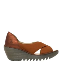 Sandały Fly London YOMA 307 Tan Cooper Cupido Idra P501307011