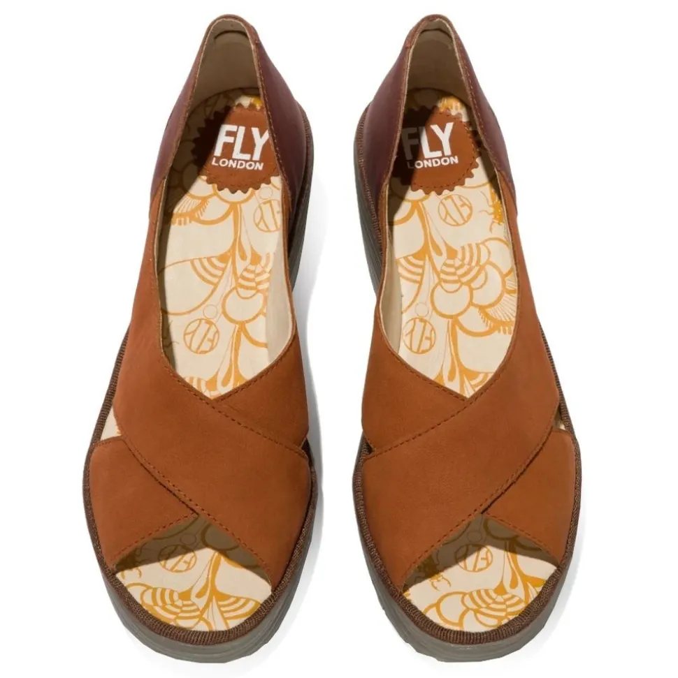 Sandały Fly London YOMA 307 Tan Cooper Cupido Idra P501307011